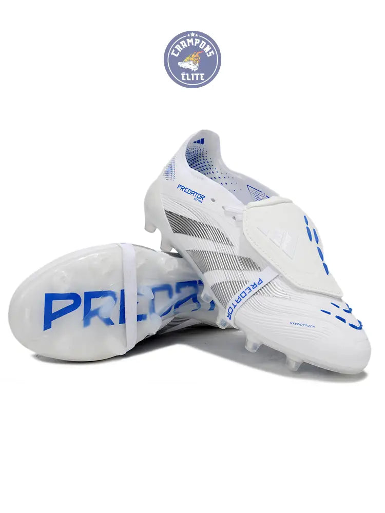 Predator Elite Fold-over Tongue AG Polar Victory - Blanc/Argenté/Bleu – Image 2