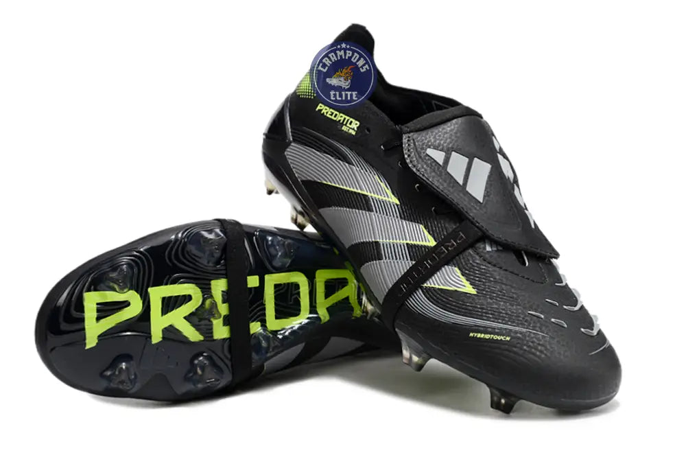 Predator Elite Fold-over Tongue FG - Electric Stealth - Noir/Vert Fluo – Image 3