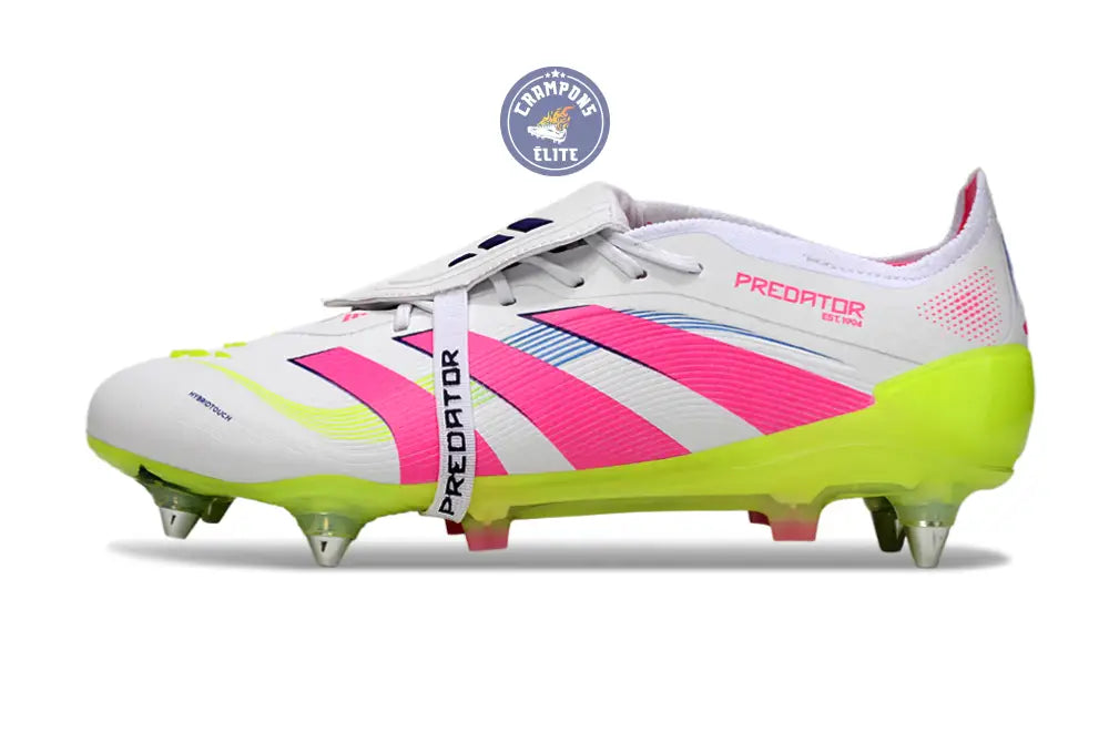 PREDATOR ELITE FOLD-OVER TONGUE SG CELESTIAL VICTORY - BLANC/ROSE/VERT – Image 5