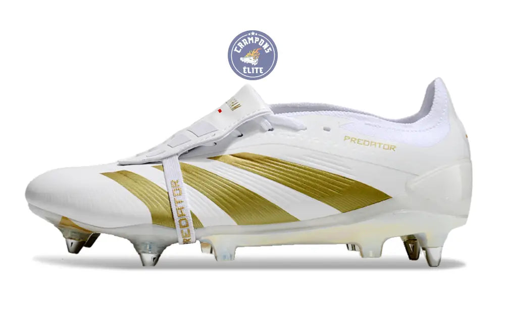 Predator Elite Fold-over Tongue SG Day Spark - Blanc/Doré/Blanc – Image 5