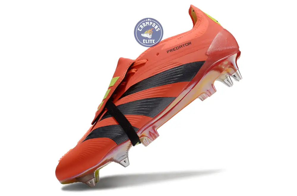 Predator Elite Fold-over Tongue SG Predstrike - Rouge/Noir/Jaune ÉDITI – Image 4