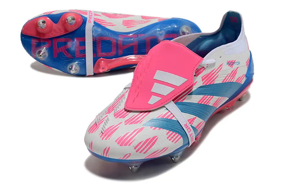 Predator Elite Fold-over Tongue SG Reemergence - Blanc/Bleu/Rose – Image 2
