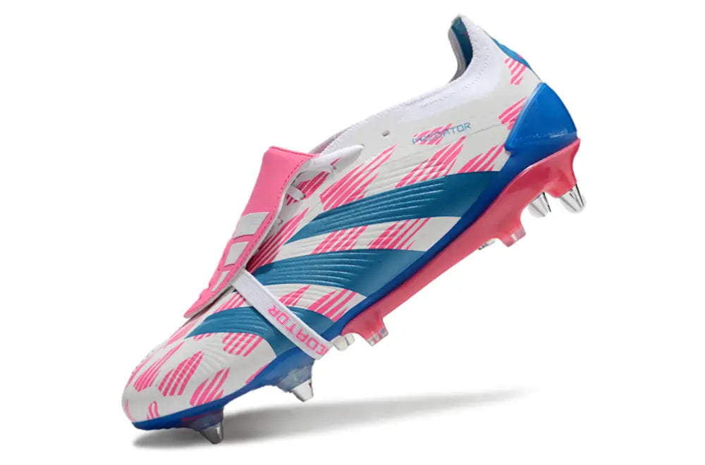 Predator Elite Fold-over Tongue SG Reemergence - Blanc/Bleu/Rose – Image 3