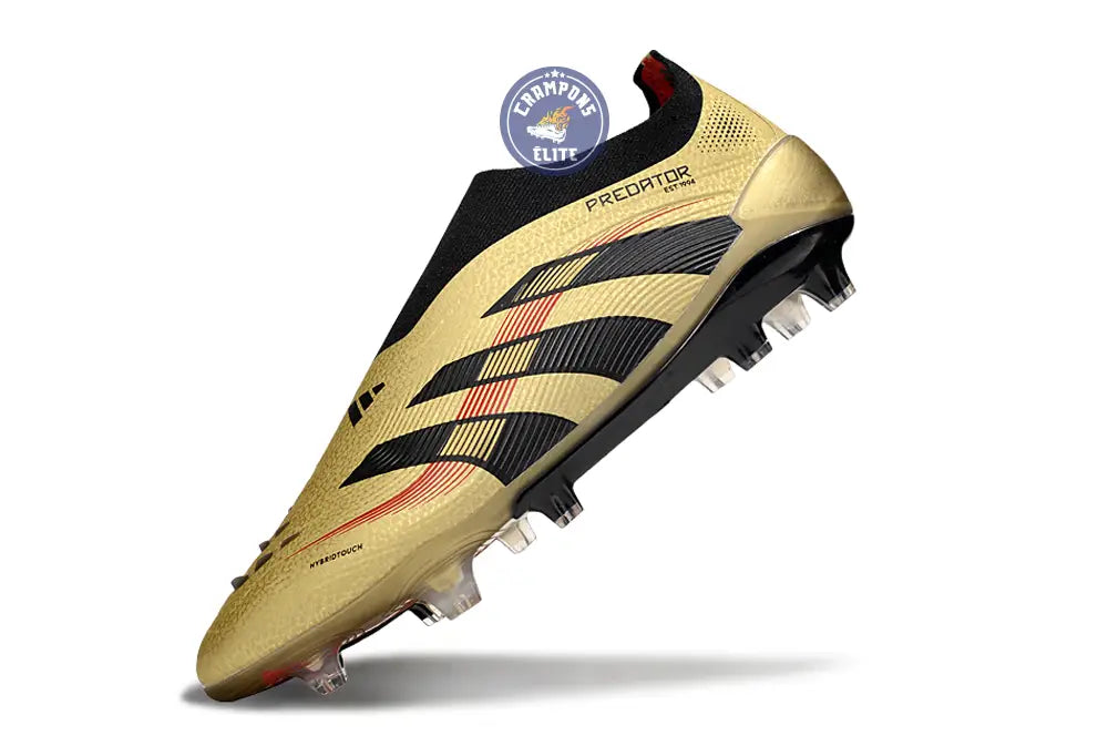 Predator Elite Laceless FG - Or/Noir/Rouge – Image 6