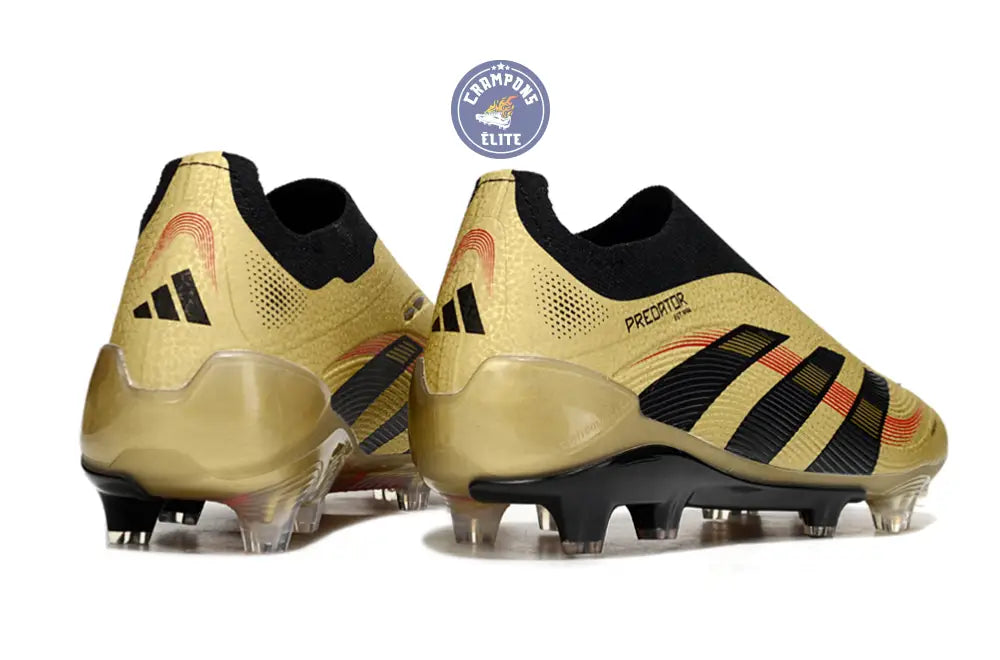 Predator Elite Laceless FG - Or/Noir/Rouge – Image 3