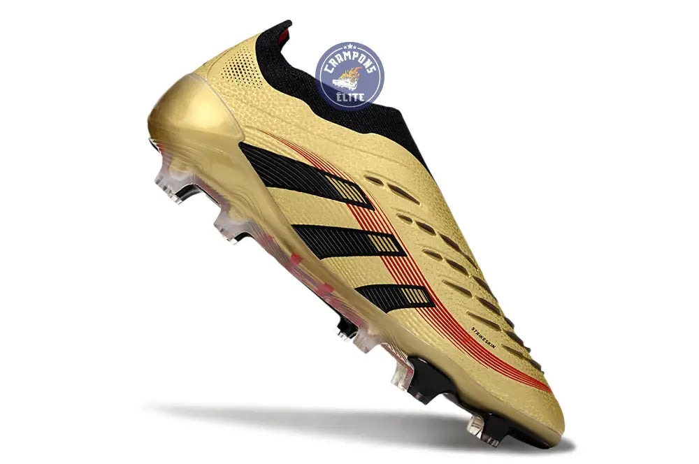 Predator Elite Laceless FG - Or/Noir/Rouge – Image 7