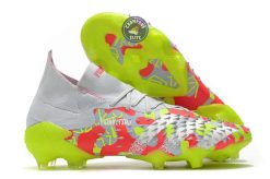 Predator Freak .1 FG - Blanc/Rouge/Jaune Fluo
