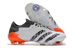 Predator Freak Basse Lacets FG - Blanc/Noir/Orange