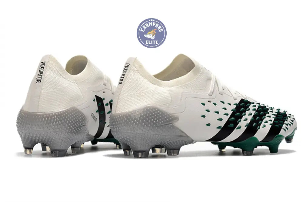 Predator Freak Basse Lacets FG Equipment - Blanc/Noir/Vert ÉDITION LIM – Image 6