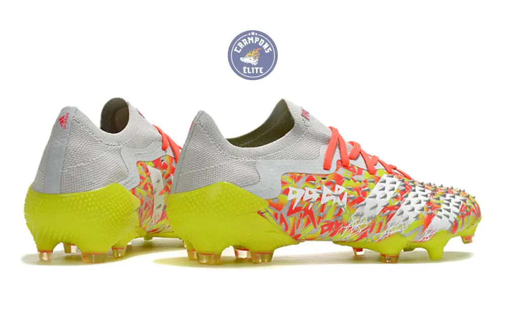 Predator Freak Basse Lacets FG Numbers Up - Gris/Blanc/Jaune – Image 6