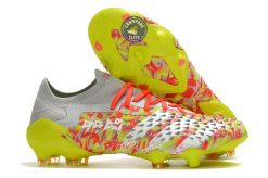 Predator Freak Basse Lacets FG Numbers Up - Gris/Blanc/Jaune