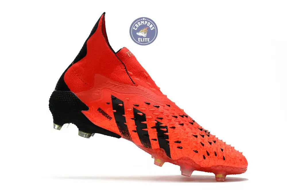 Predator Freak Laceless FG Meteorite - Rouge/Noir/Rouge – Image 3