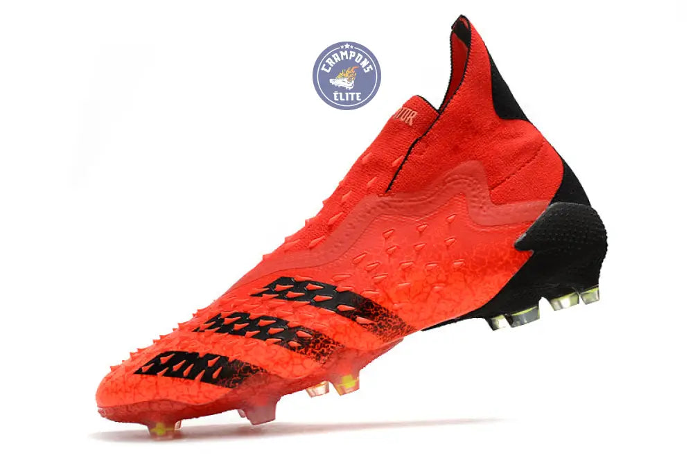 Predator Freak Laceless FG Meteorite - Rouge/Noir/Rouge – Image 4