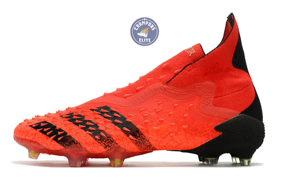 Predator Freak Laceless FG Meteorite - Rouge/Noir/Rouge – Image 5
