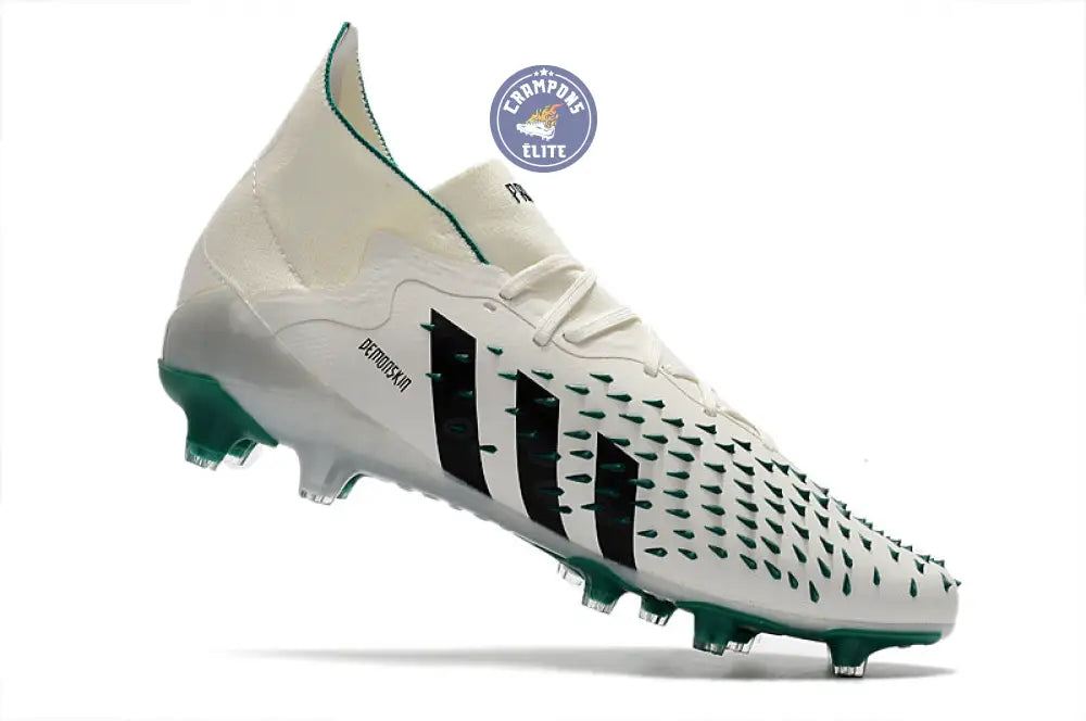 Predator Freak Lacets FG Equipment - Blanc/Noir/Vert ÉDITION LIMITÉE ( – Image 3
