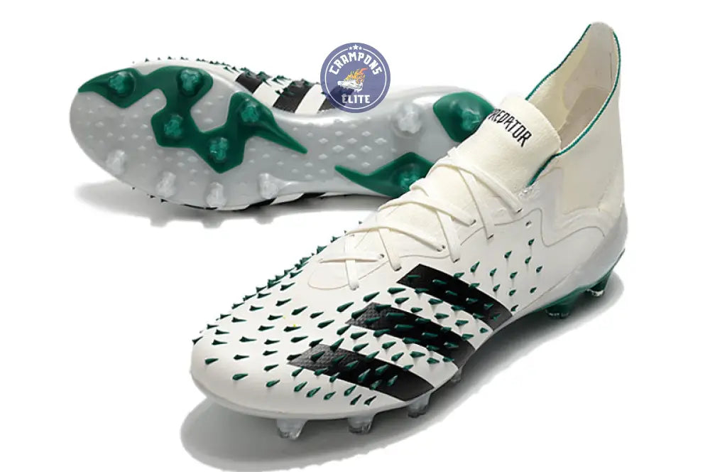 Predator Freak Lacets FG Equipment - Blanc/Noir/Vert ÉDITION LIMITÉE ( – Image 2