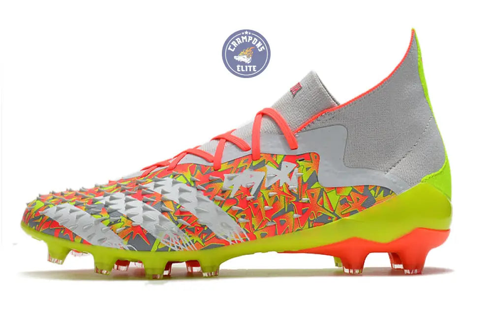 Predator Freak Lacets FG Numbers Up - Gris/Blanc/Jaune – Image 5