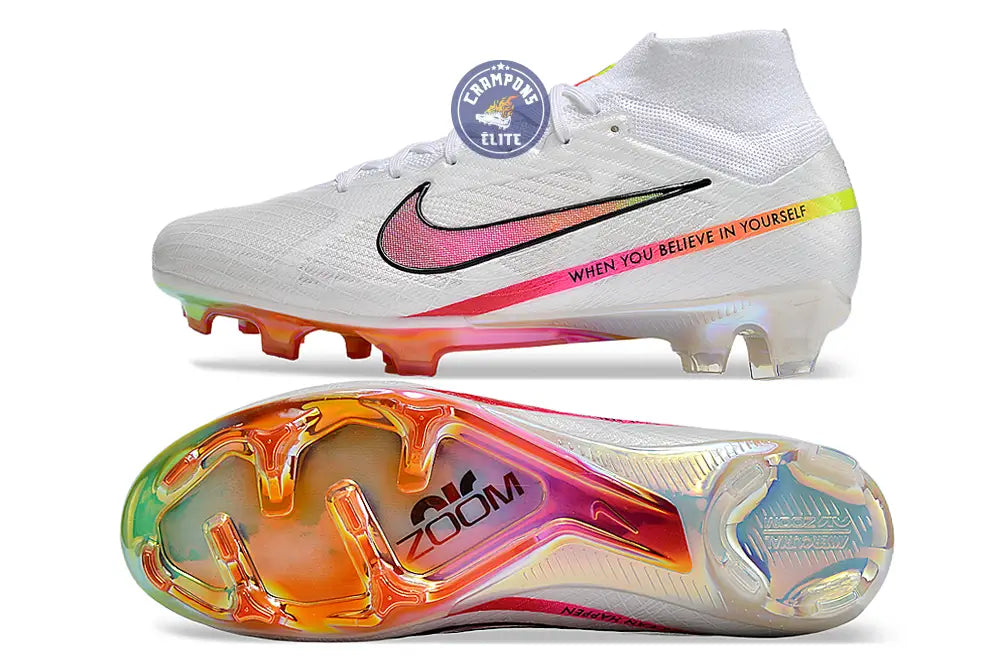 Superfly 9 Elite FG x Marcus Rashford Blanc/Rose – Image 2