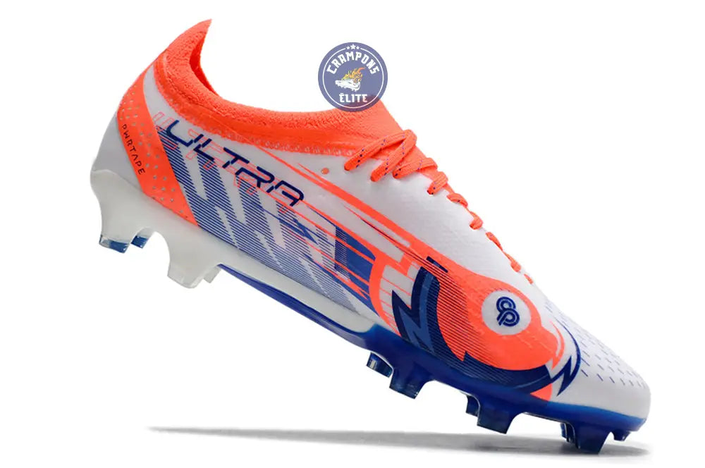 Ultra Ultimate FG Firm Ground - Blanc/Bleu/Orange – Image 3