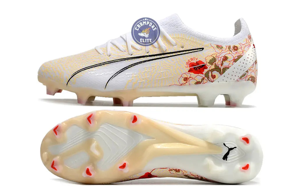 Ultra Ultimate FG Liberty EURO Féminin 2022 - Blanc/Pristine/Noir ÉDIT