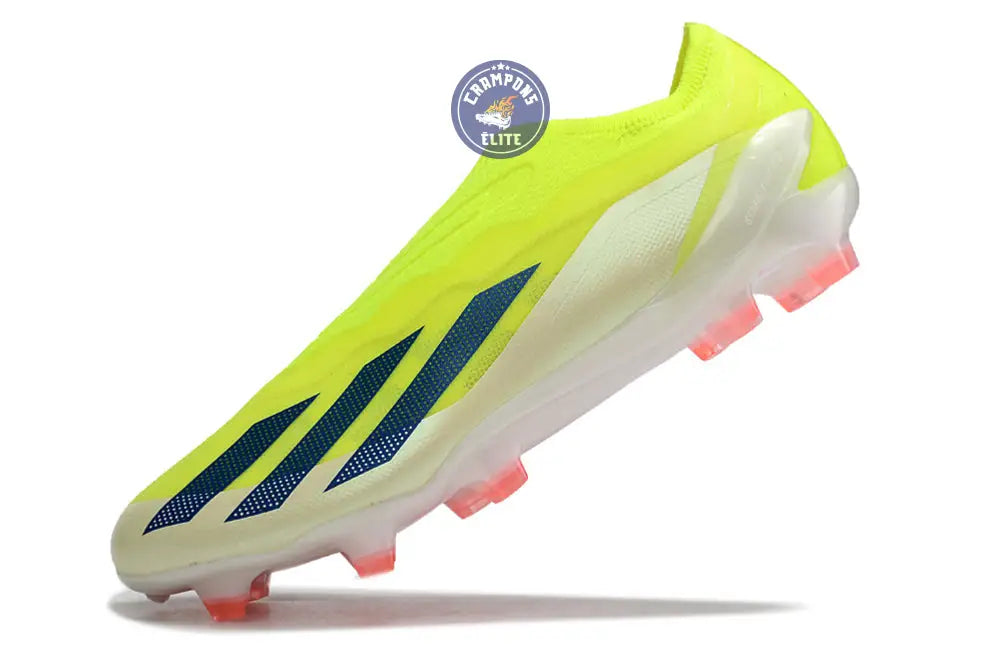 X Crazyfast Elite Laceless FG Solar Energy - Jaune/Noir/Blanc – Image 5