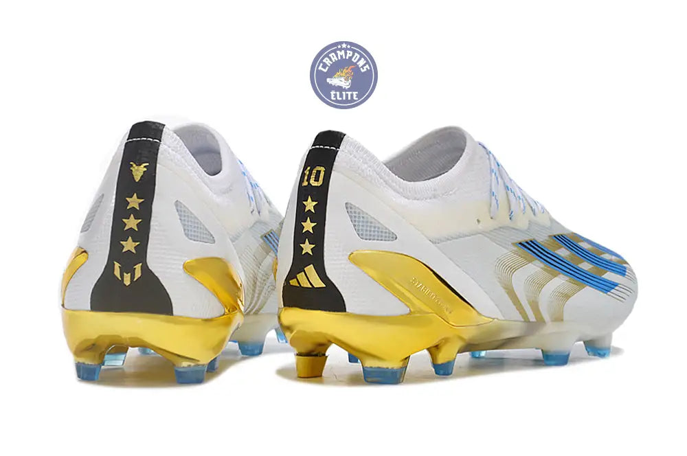X Crazyfast Messi .1 FG Las Estrellas - Blanc/Bleu/Doré ÉDITION LIMITÉ – Image 7