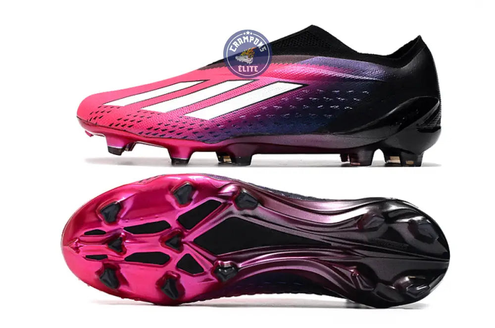 X Speedportal Elite Laceless FG Own Your Football - Rose/Argenté/Noir – Image 3