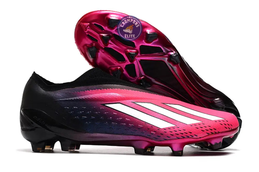 X Speedportal Elite Laceless FG Own Your Football - Rose/Argenté/Noir