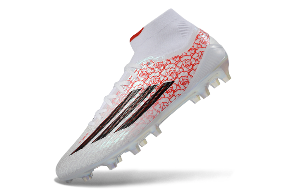 F50 Elite High FG - Roses blanches/écarlates/semelle irisée – Image 7